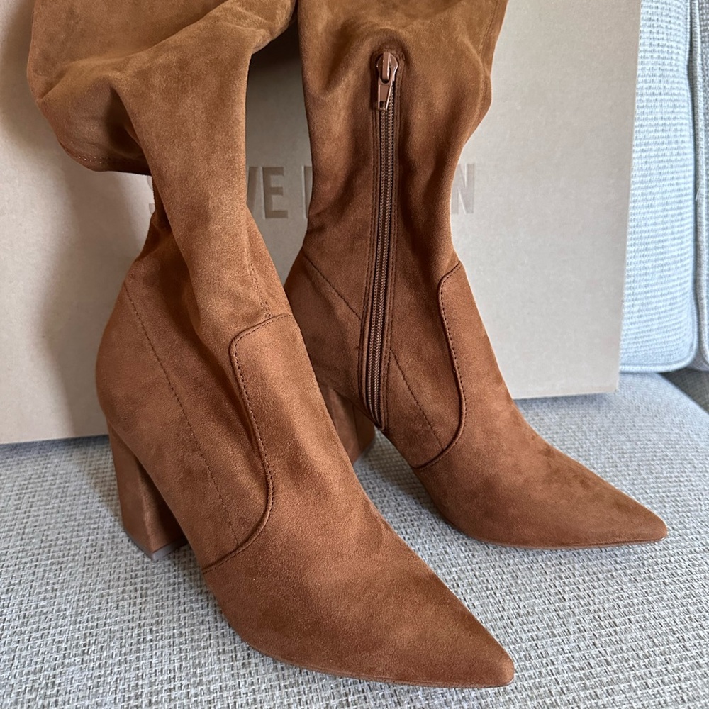 Steve Madden Tan Over-the-Knee Boots - Picture 3 of 6